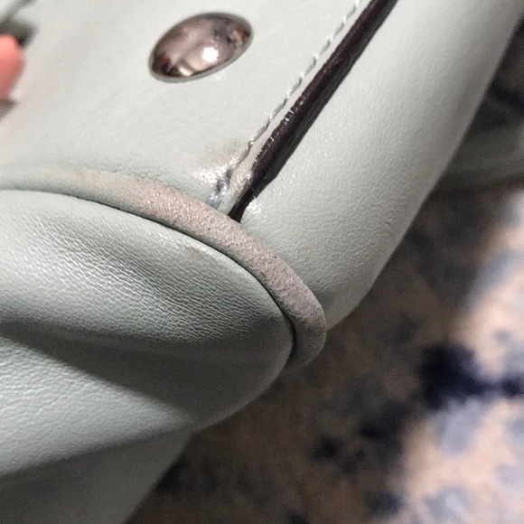 Coach Candace Mint Green Blue Purse Bag Pocketbook - Picture 12 of 12